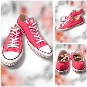 🆕Converse Low Top Hot Pink Sneakers Men's size 11.5
